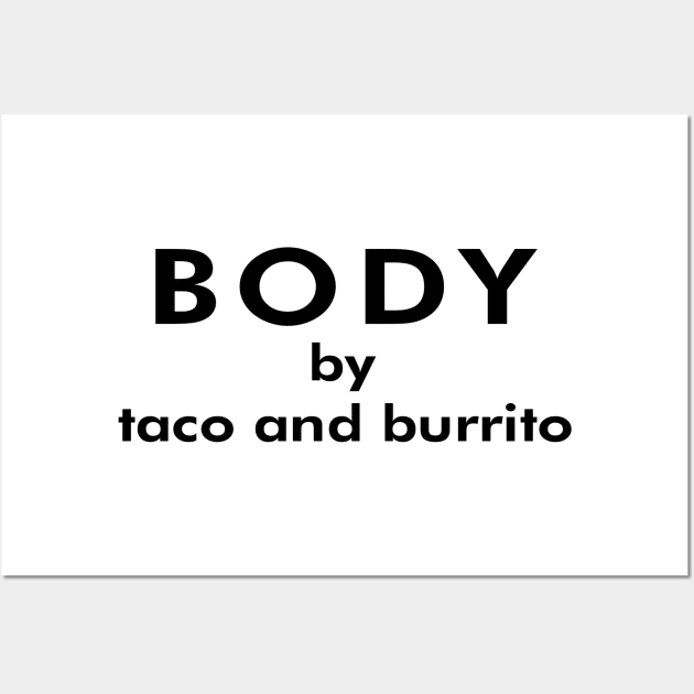 Body by taco and burrito Wall Art by forsureee